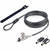 StarTech.com Slim Lock Noble Wedge&reg; Slot Compatible, 6.6ft (2m) Keyed Locking Cable, Desk Anti-Theft Security For Laptop/Notebook Computer
