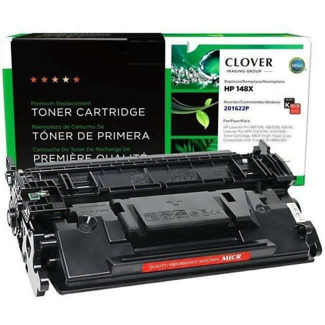 Clover Imaging Remanufactured MICR High Yield Toner Cartridge (New Chip) for HP W1480X