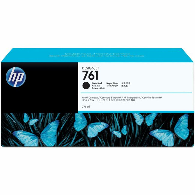 HP 761 (CM997A) Original Inkjet Ink Cartridge - Single Pack - Matte Black - 1 Each