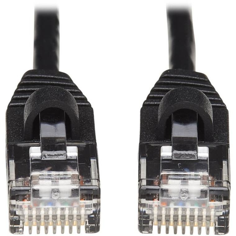 Tripp Lite by Eaton Cat6a 10G Snagless Molded Slim UTP Network Patch Cable (M/M), Black, 20 ft.