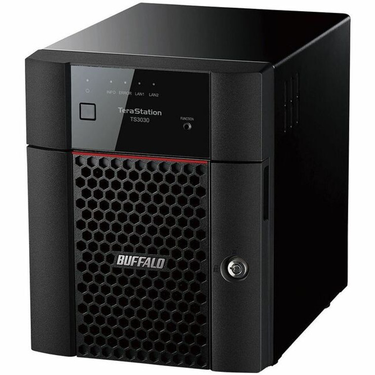 BUFFALO TeraStation 3430DN 4-Bay Secure SMB Desktop NAS 8TB (4x2TB) with Hard Drives Included