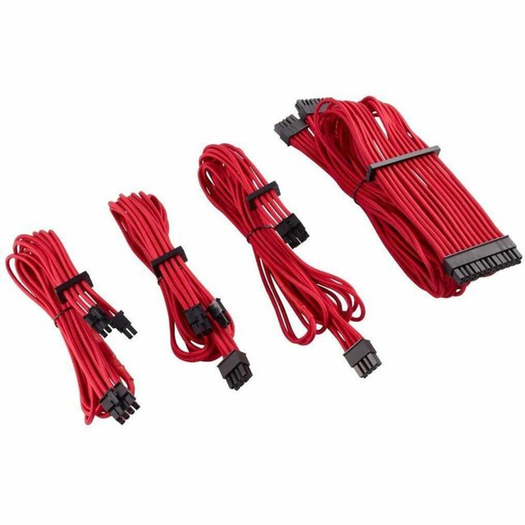 Corsair Premium Individually Sleeved PSU Cables Starter Kit Type 4 Gen 4 - Red