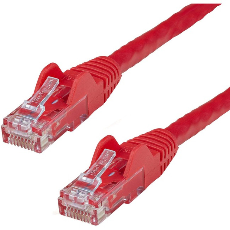StarTech.com 1ft CAT6 Ethernet Cable - Red Snagless Gigabit - 100W PoE UTP 650MHz Category 6 Patch Cord UL Certified Wiring/TIA