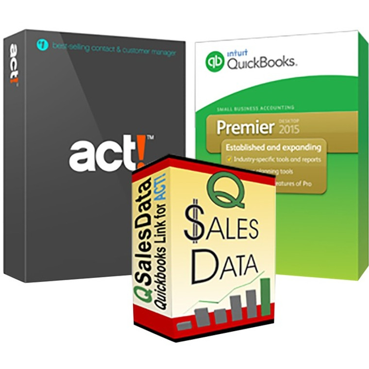 Act! v.17.0 Premium And Intuit QuickBooks Pro 2015 Bundle - Upgrade License - 1 User
