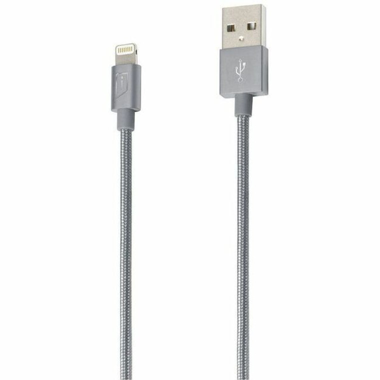 iStore Lightning Charge 4ft (1.2m) Braided Cable (Space Gray)