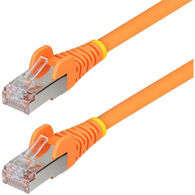 StarTech.com 50ft Orange CAT6a Ethernet Cable, Snagless RJ45, 10G, 100W PoE, S/FTP, LSZH, 27AWG Pure Copper, 500MHz, Shielded Network Cord