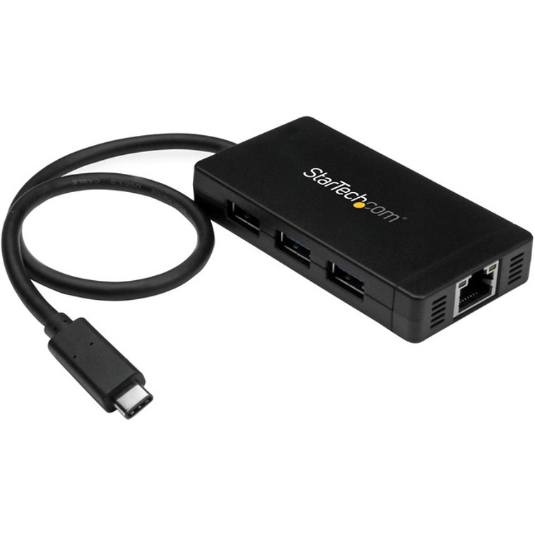 StarTech.com USB-C to Ethernet Adapter - Gigabit - 3 Port USB C to USB Hub and Power Adapter - Thunderbolt 3 Compatible StarTech.com USB-C to Ethernet Adapter - Gigabit - 3 Port USB C to USB Hub and Power Adapter - Thunderbolt 3 Compatible