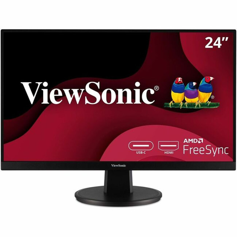 ViewSonic Value VA2447-MHU 24" Class Full HD LED Monitor - 16:9 - Black