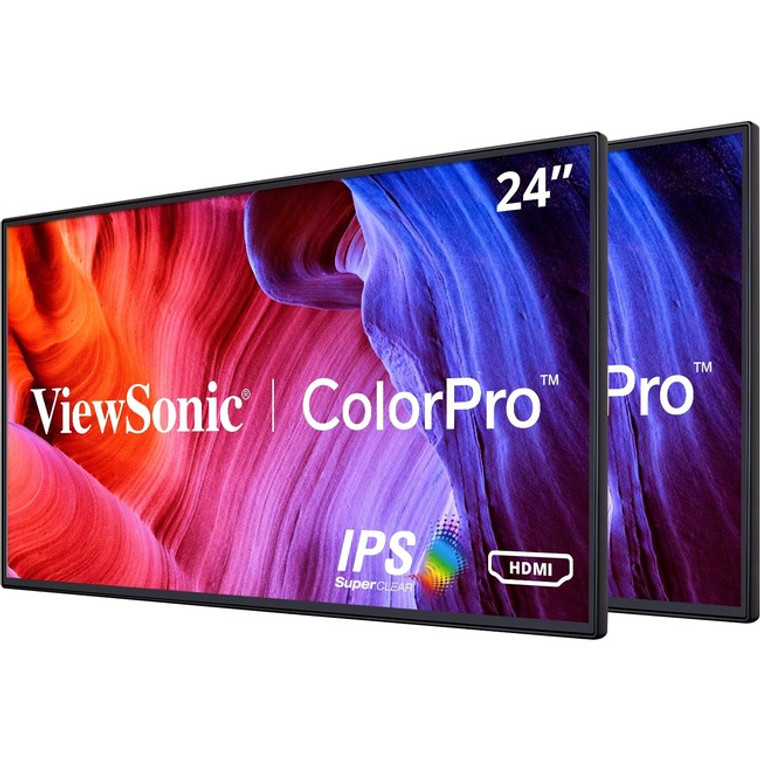 ViewSonic 24" Full HD Monitor – IPS Panel, 1080p Resolution, Ultra-Slim Design