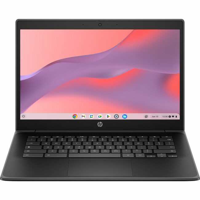 HP Fortis G1i 14" Rugged Chromebook - HD - Intel N-Series N150 - 16 GB - 128 GB Flash Memory - English, French Keyboard - Jet Black - Smart Buy