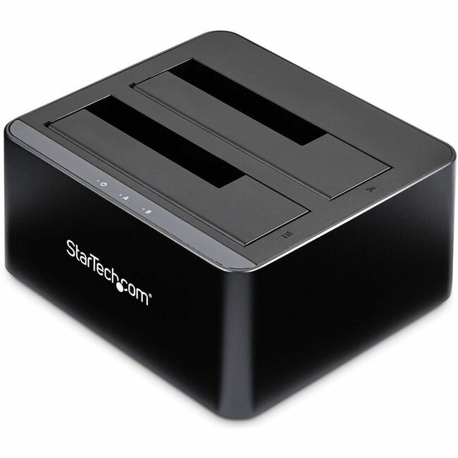 StarTech.com Dual-Bay USB 3.0 to SATA Hard Drive Docking Station, 2.5/3.5" SATA I/II/III, SSD/HDD Dock, USB Hard Drive Bays, Top-Loading