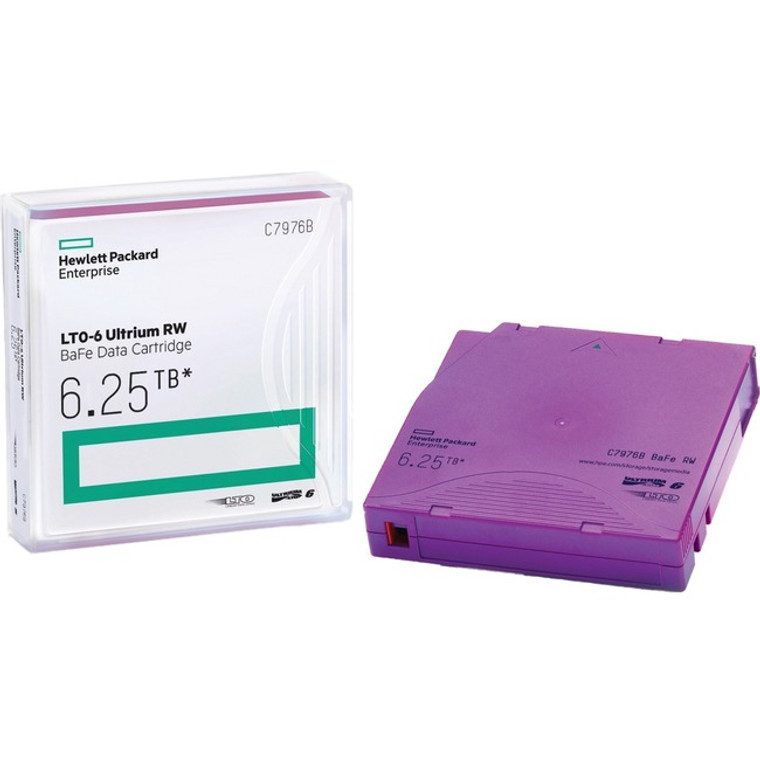 HPE LTO-6 Ultrium 6.25 TB BaFe RW Data Cartridge