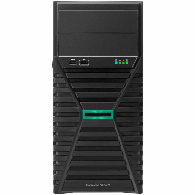HPE ProLiant ML30 G11 4U Tower Server - 1 Xeon E-2434 3.40 GHz - 32 GB RAM - 1.92 TB SSD - (2 x 960GB) SSD Configuration - Serial ATA/600, 12Gb/s SAS, NVMe Controller