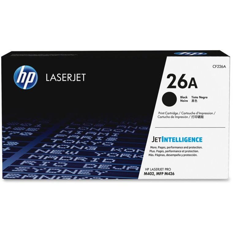HP 26A Original Laser Toner Cartridge - Black - 1 Each