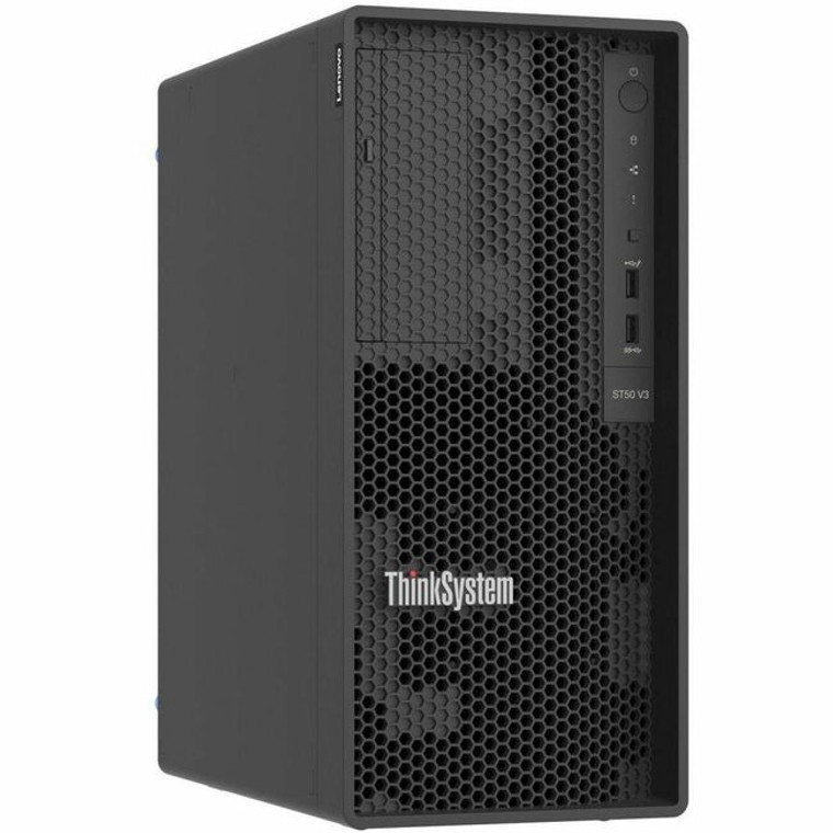 Lenovo ThinkSystem ST50 V3 7DF3A018NA Tower Server - 1 Xeon E-2434 3.40 GHz - 16 GB RAM - Serial ATA/600 Controller