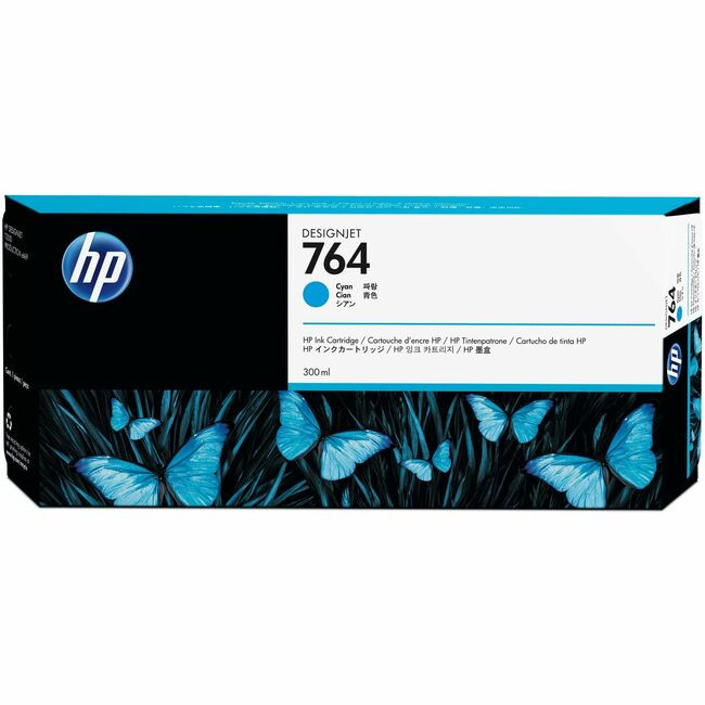 HP 764 Original Ink Cartridge - Single Pack - Cyan - 1 Each