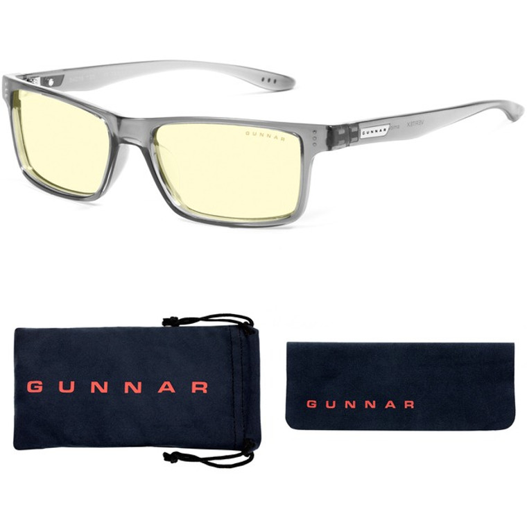 GUNNAR Gaming & Computer Glasses - Vertex, Smoke, Amber Tint