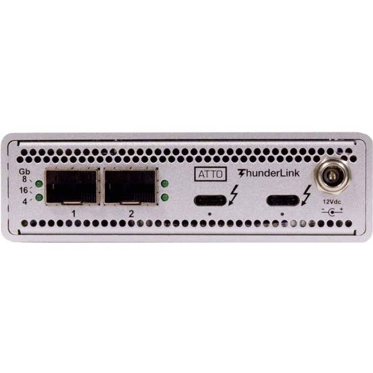 ATTO 40Gb/s Thunderbolt 3 (2-port) to 16Gb/s FC (2-port) ( Includes SFPs )