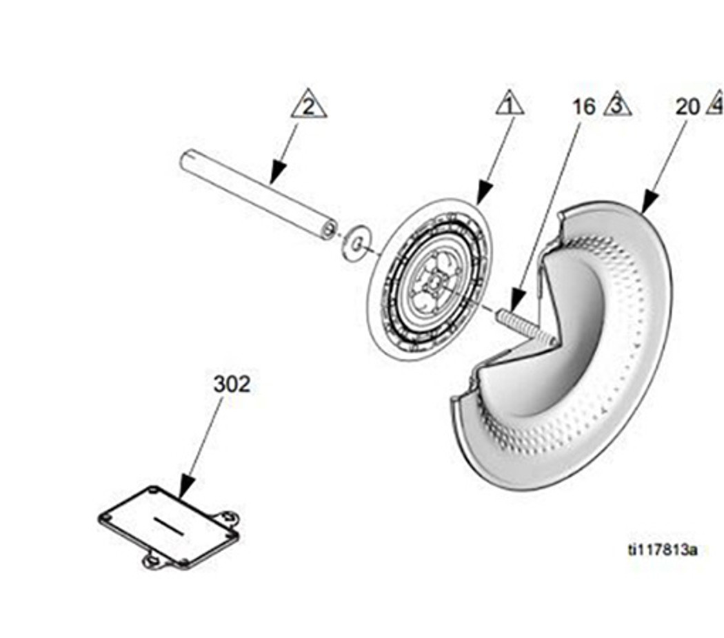 24K899, Graco Diaphragm Kit PTFE Overmolded