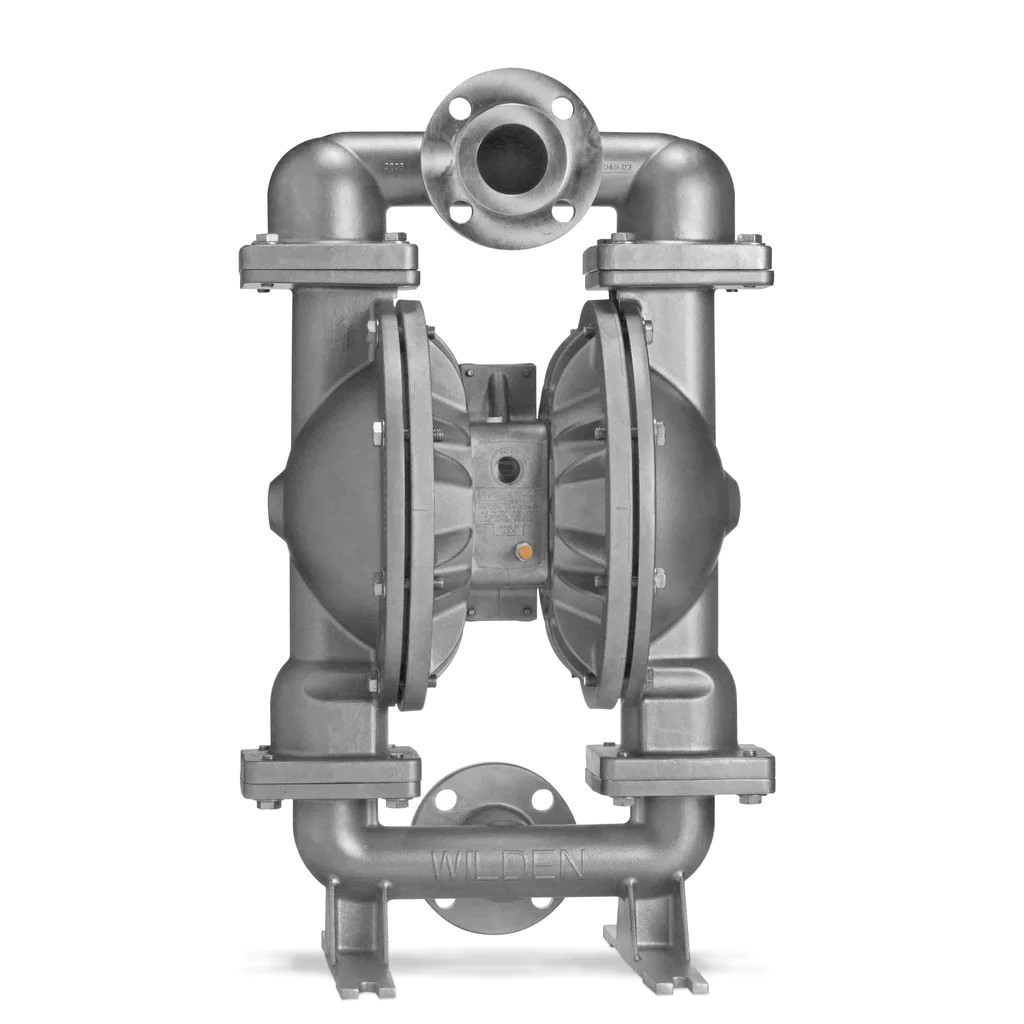 08-14900 Wilden AODD Pump, Stainless Steel, 2" Pro-Flo® SHIFT FIT Series, Bolted, Flanged, w/ PTFE