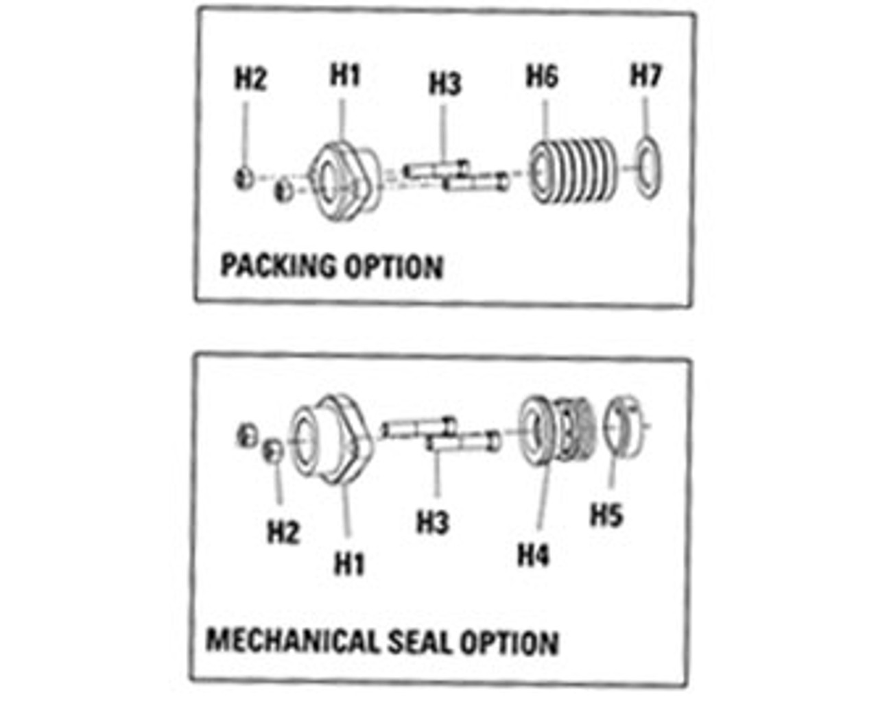 Envirogear S01C438B50CL0A1 Packing Gland Capscrew (7/16"-14) (H3) for Viking PN. 2-154-008-610-00 for Viking Pump Model K & KK