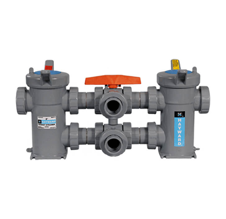 DB2200STE 2" Hayward CPVC SB Series Duplex Basket Strainer