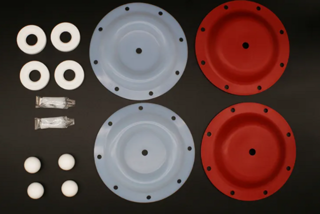 V476-042-654 Wet-End Kit (PTFE/Santoprene) fits SandPiper S20M Pump, OEM P/N 476.042.654