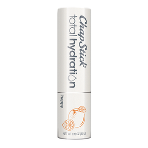 ChapStick® Total Hydration Essential Oils Happy lip balm in white 0.15-ounce tube.