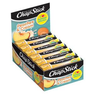 ChapStick® I Love Summer Collection Peaches & Cream lip balm (0.15 ounce, box of 12).