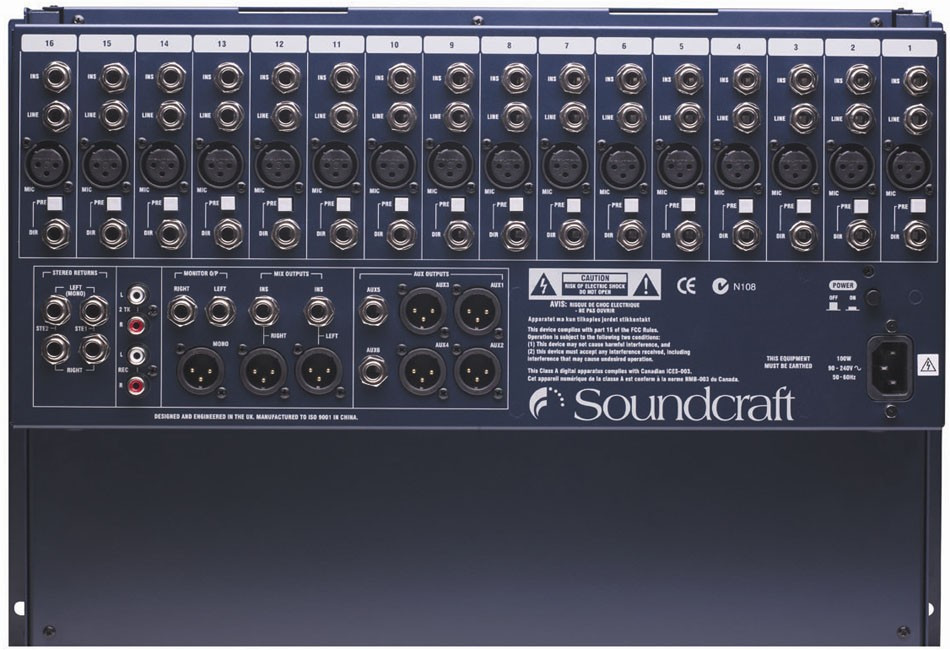 Soundcraft GB2R 16-Channel Rack-Mountable Audio Mixer
