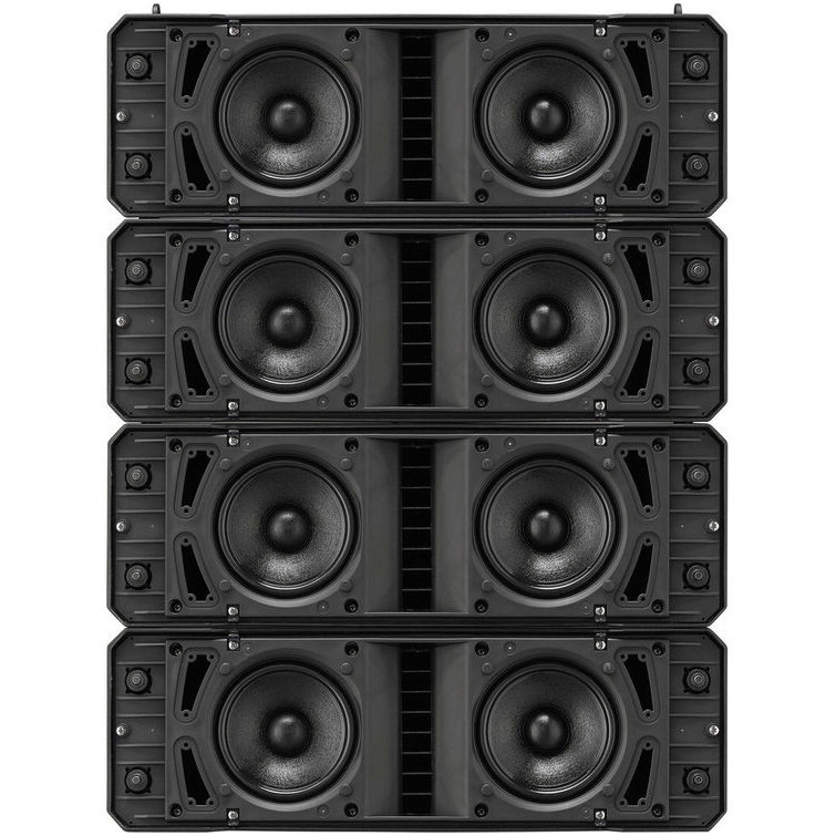 Auditorium Sound System with 4 TOA HX-7 Flexible Line Array