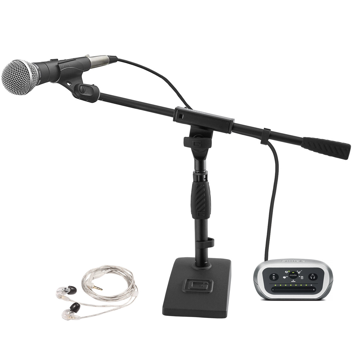 SHURE SM58とオーディオインターフェースセット Podcast Starter Kit with Shure SM58-CN Microphone, MVi Audio