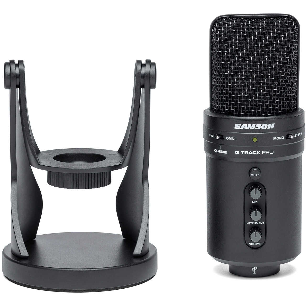 SAMSON G-TRACK PRO USBコンデンサーマイク 配信 録音 美品 Samson G-Track Pro Professional USB Microphone with Audio Interface