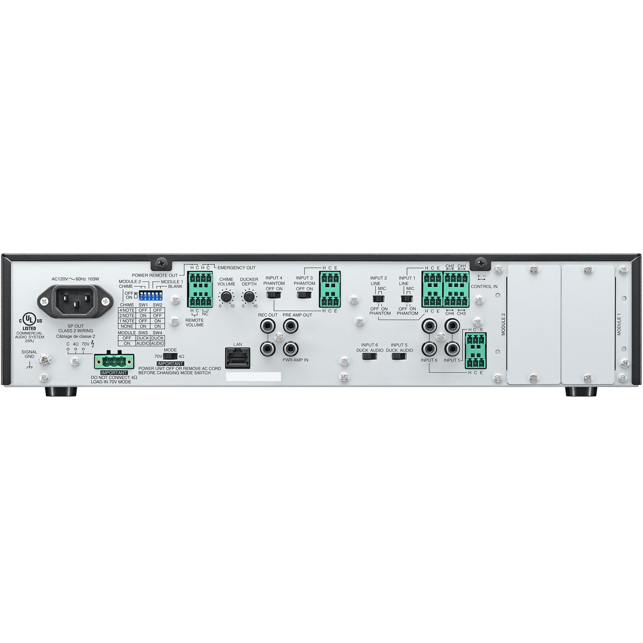 TOA A-824D Digital Mixer Amplifier 8 Input 240 Watts