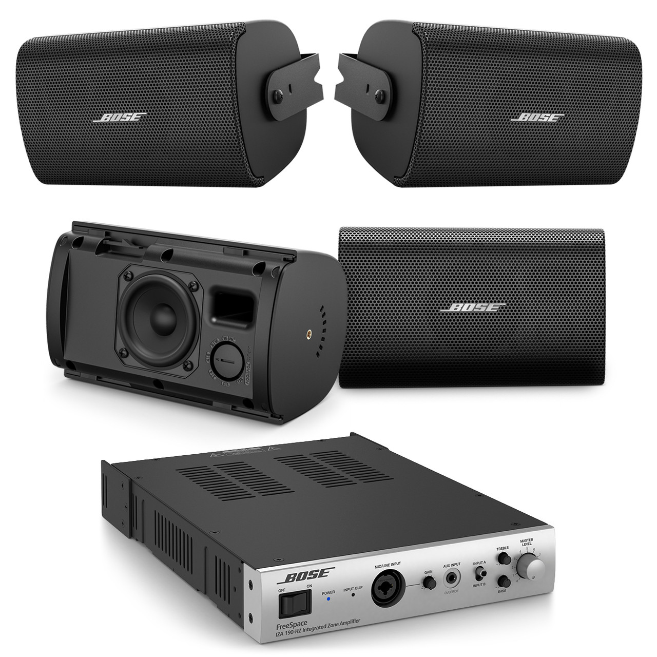 BOSE 音響セット Bose AudioPack Pro S4 with 4 FreeSpace FS2SE Wall Mount Speakers