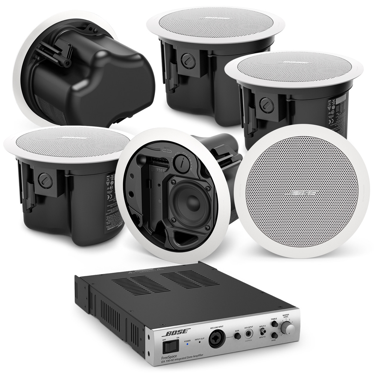 Bose AudioPack Pro C6 with 6 FreeSpace FS2C In-Ceiling Speakers