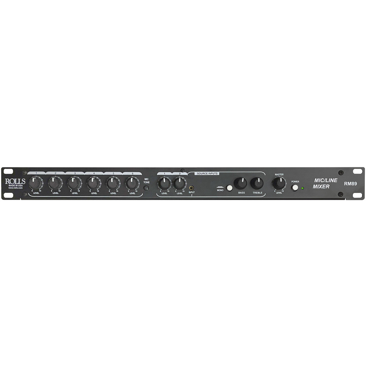 未使用 RHYTHMOS Roll（M） Rolls RM89 8-Channel Mic/Line Mixer