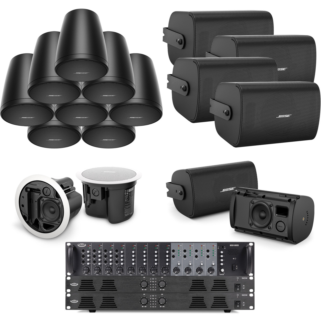Multi-Zone Background Music Restaurant Sound System with Bose