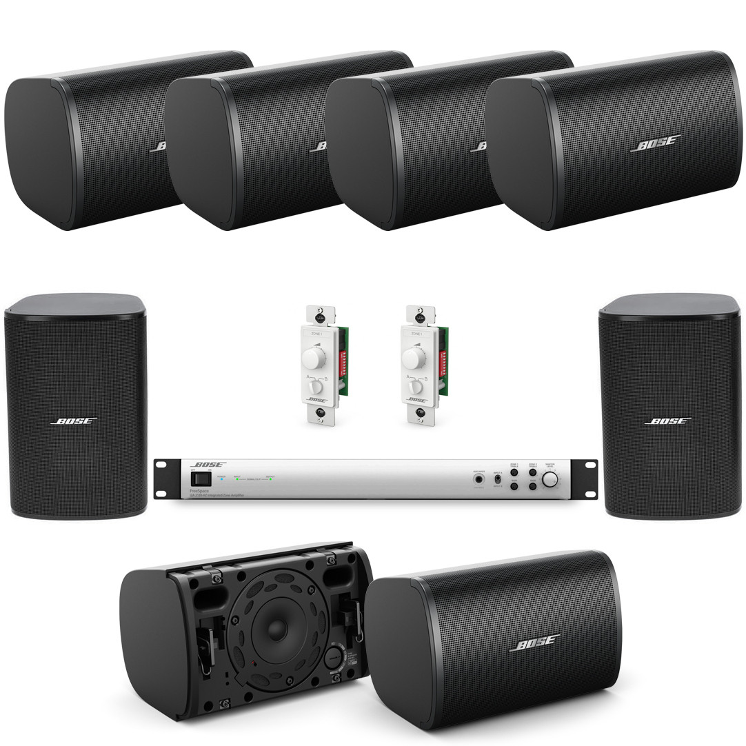 Retail Store Sound System with 8 Bose Surface Mount Speakers