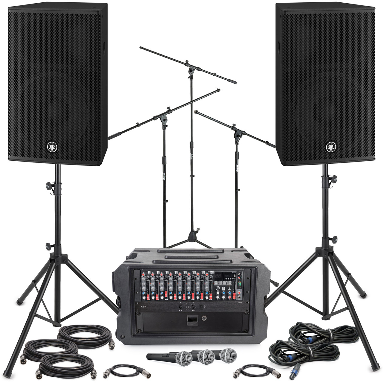 Yamaha Live Sound System with 2 Yamaha CHR15 15-inch Passive