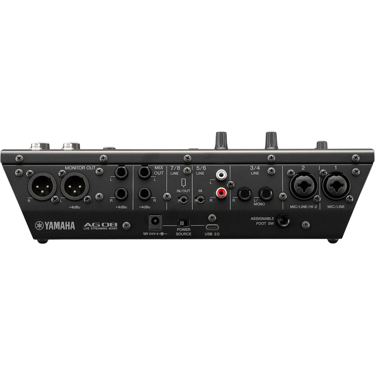 Yamaha AG08 8-Channel Live Streaming Mixer with USB Audio