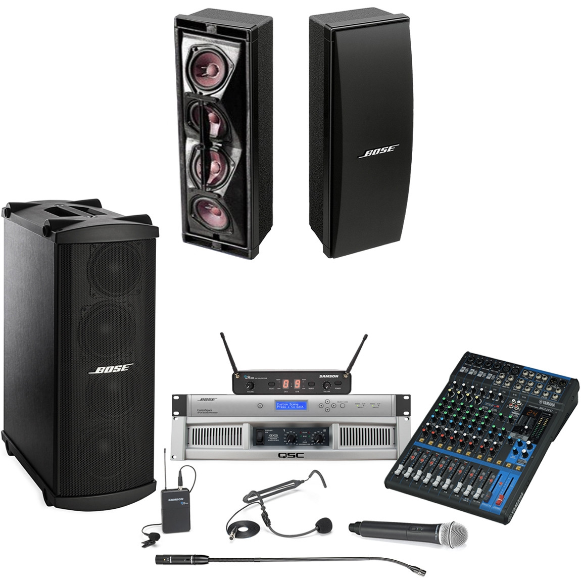 Bose Auditorium Sound System with 2 Panaray 402 Series