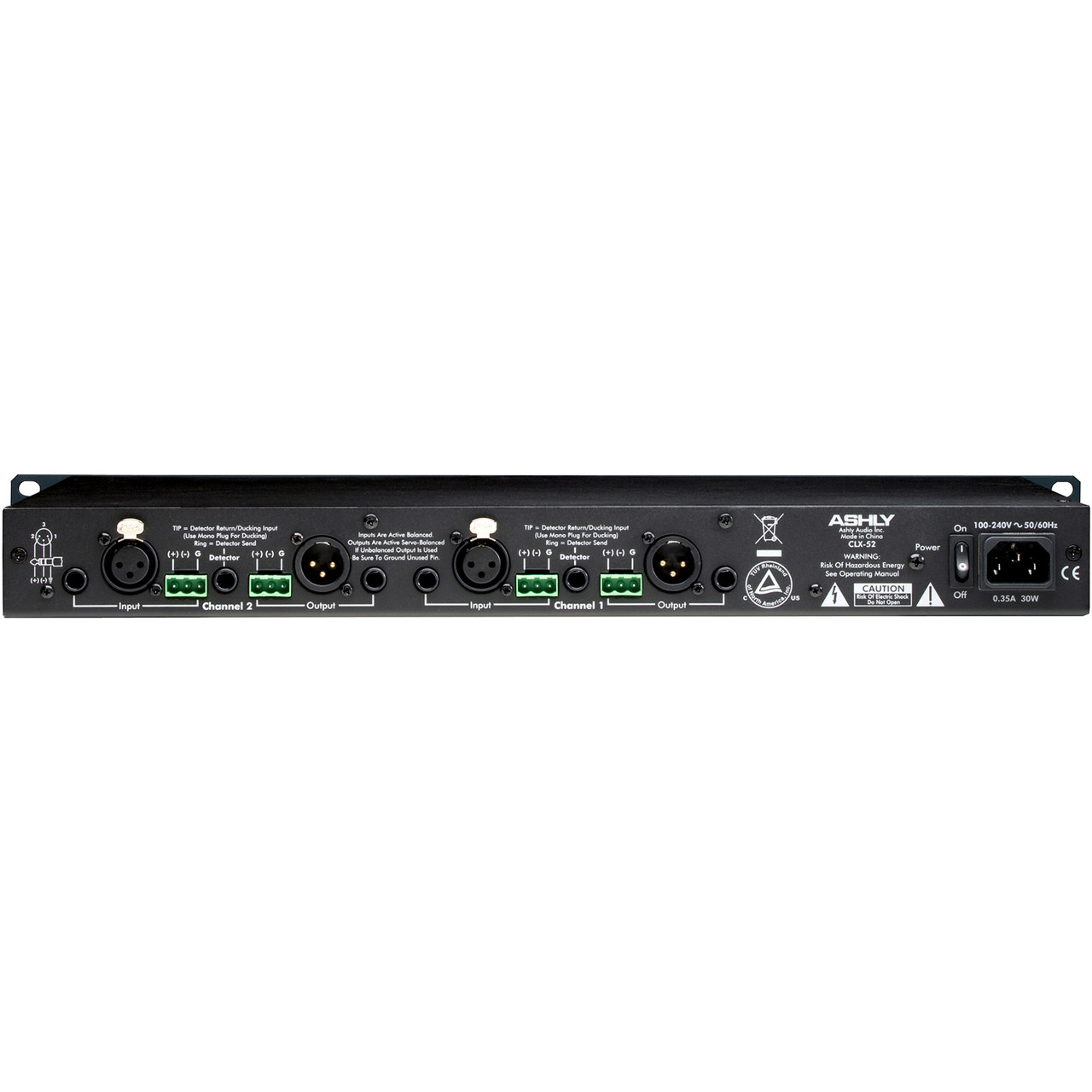 Ashly Audio CLX-52 2-Channel Peak Compressor and Limiter
