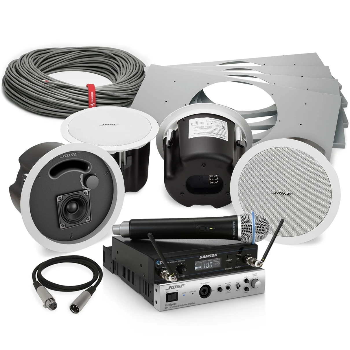 Bose Classroom Sound System with 4 FreeSpace DS 16F Loudspeakers