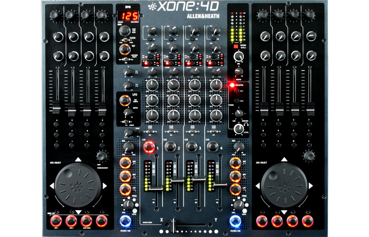 Allen & Heath Xone:4D 4 Channel Universal DJ Controller with USB