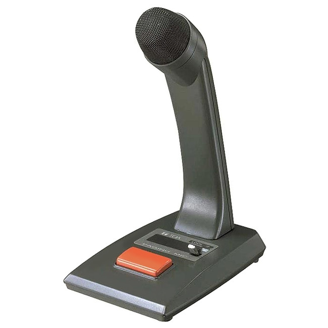 Toa Electronics PM660U Desktop Paging Microphone with Push-To-Talk