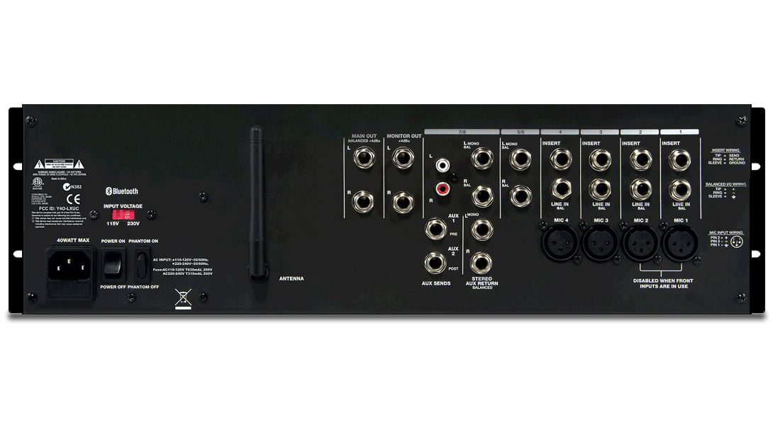 オーディオ Denon Professional DN-410X 10-Channel Rackmount Mixer with Bluetooth