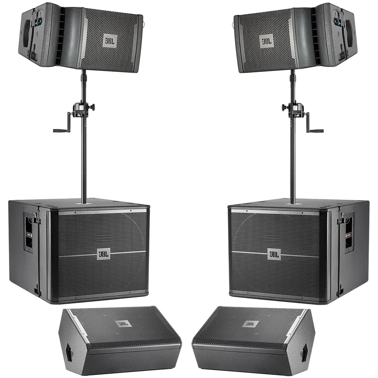 JBL VRX 900 Series Line Array Ground Stack PA Speaker Package with