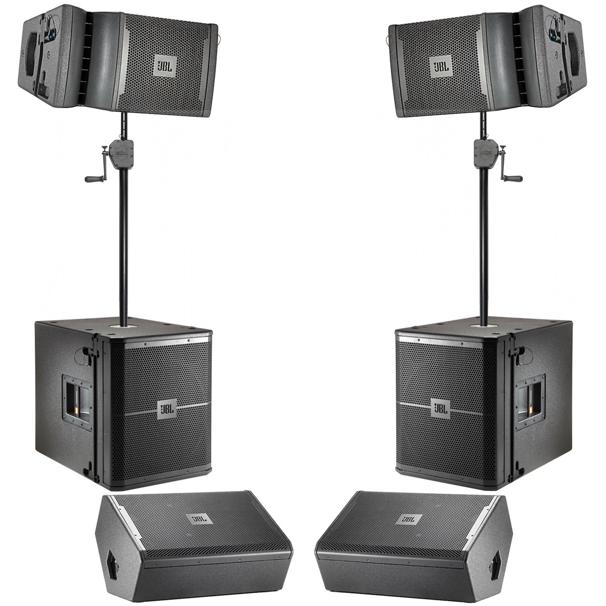JBL VRX 900 Series Line Array Ground Stack PA Speaker Package with