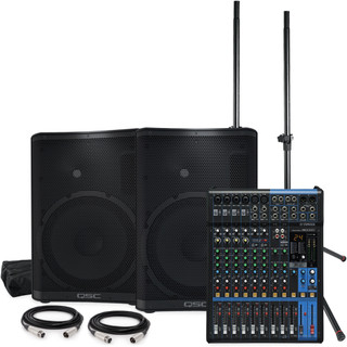 Live Sound System Package with 2 QSC CP12 12
